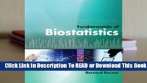 Full E-book Fundamentals of Biostatistics  For Full