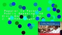 Popular to Favorit  Public Speaking and Civic Engagement by J. Michael Hogan