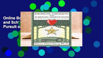 Online Borderline, Narcissistic, and Schizoid Adaptations: The Pursuit of Love, Admiration, and
