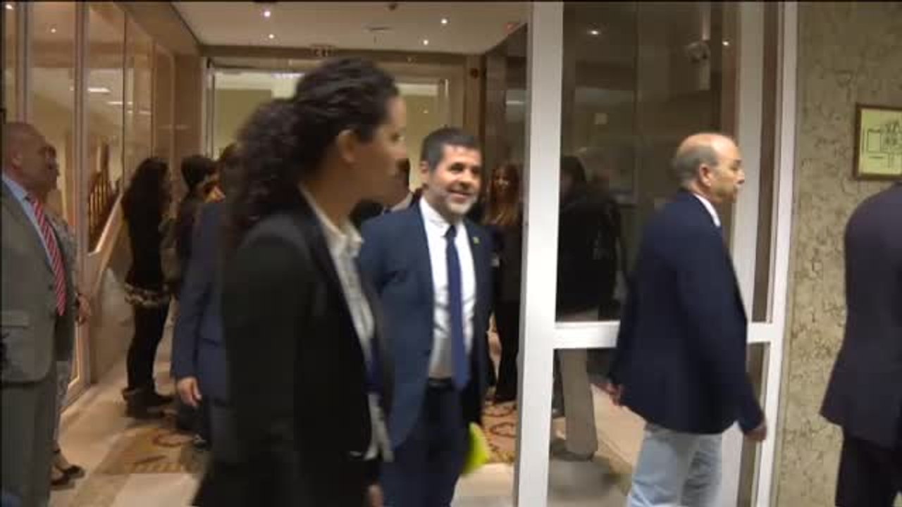 Junqueras, Rull, Turull y Sánchez recogen sus actas de diputados