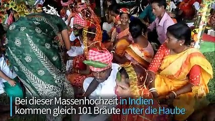 101 Paare geben sich das Ja-Wort