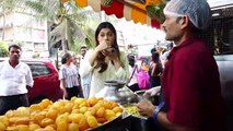 Junglee Fame Actress Asha Bhatt SPOTTED Having Street Foods At Hill Road, Bandra