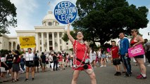 Protestos contra a mais restritiva lei antiaborto dos EUA