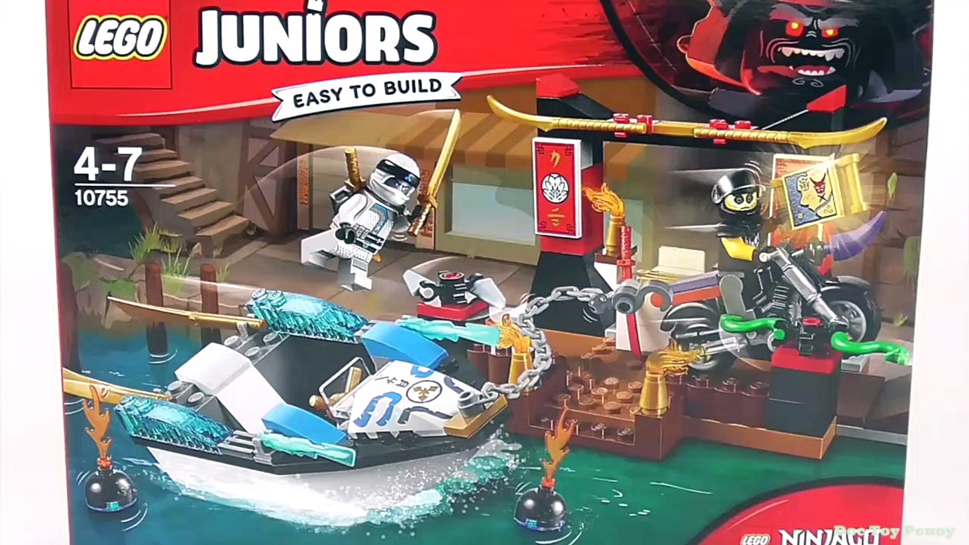 LEGO Juniors Ninjago Zane's Ninja Boat Pursuit - Playset 10755 Toy Unboxing  & Speed Build - video Dailymotion