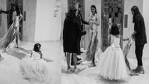Aishwarya Rai Bachchan's daughter Aaradhya fixes her dress at Cannes 2019 | FilmiBeat
