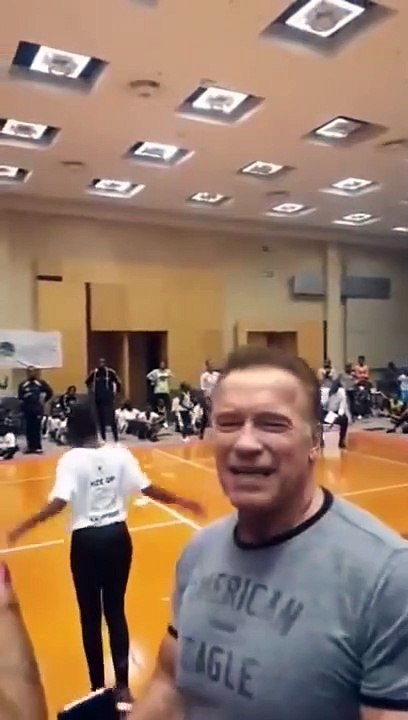 Arnold Schwarzenegger FLYING KICKED at the South Africa Arnold Expo