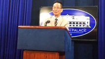 Palace press briefing with Presidential spokesman Salvador Panelo (April 29)