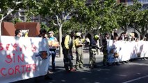 Bomberos forestales siguen con sus protestas en Logroño
