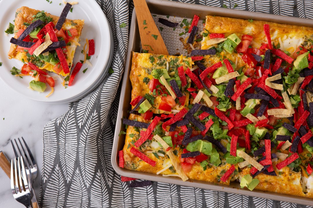 Cheesy Chorizo Sheet Pan Frittata