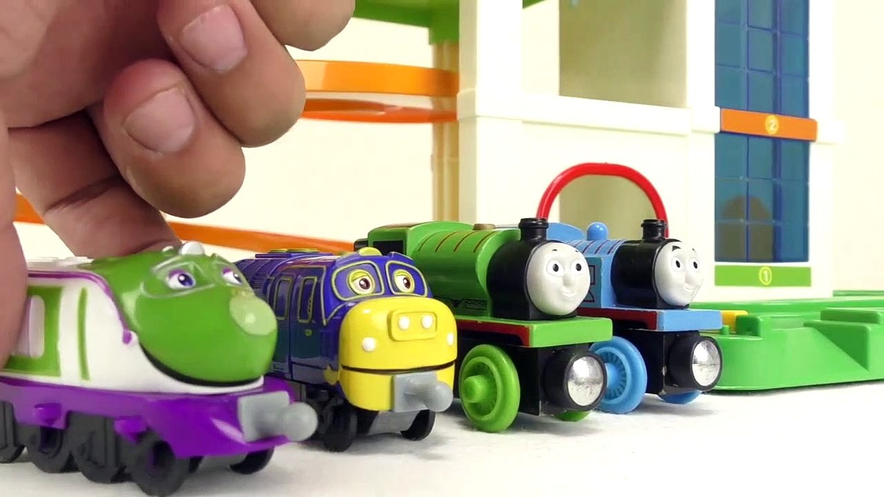 Spider Monster & Thomas & Friends & Tayo the Little Bus Garage Toy Avengers Spiderman Attack