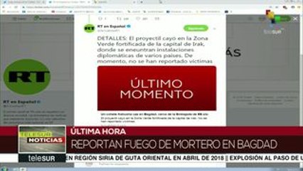 Reportan detonaciones de morteros y misiles en Bagdad