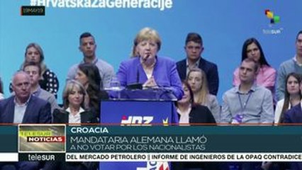 Canciller alemana llama a oponerse al ultranacionalismo