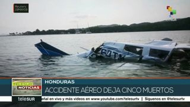 Mueren cinco personas en accidente aéreo en Honduras