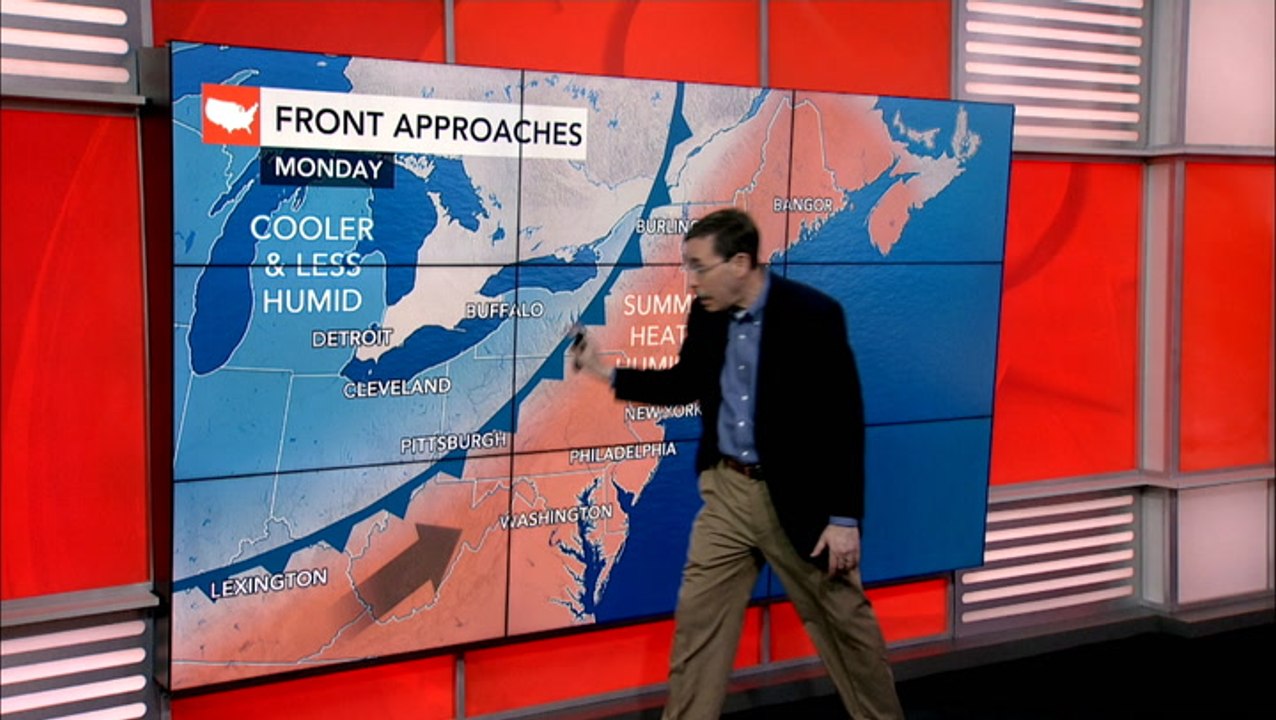 After a brief spell of pleasant weather, the heat will build in the East
