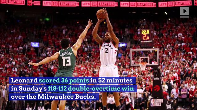 Kawhi Leonard Leads Raptors to First Win of Eastern Finals Over Bucks