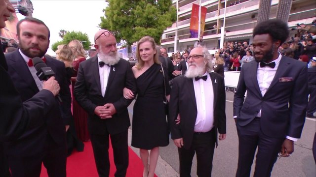 L'équipe du film L'Angle mort arrive sur le tapis rouge - Cannes 2019