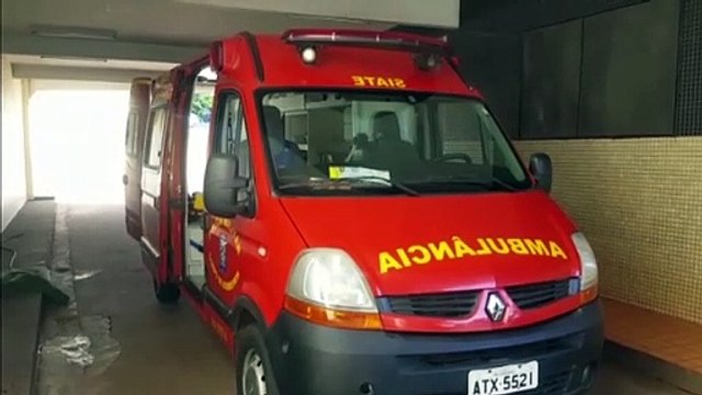 Vítima de acidente procura ajuda no Corpo de Bombeiros e é levado à UPA