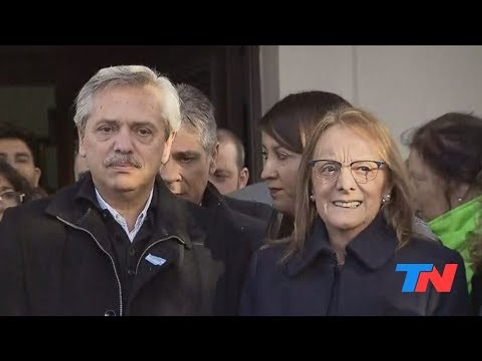 Alberto Fernández y Alicia Kirchner juntos en Santa Cruz