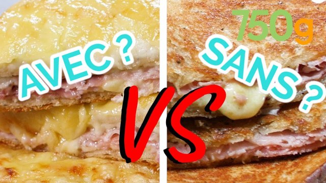 Le match : croque-monsieur américain (grilled cheese) avec ou sans béchamel? - 750g