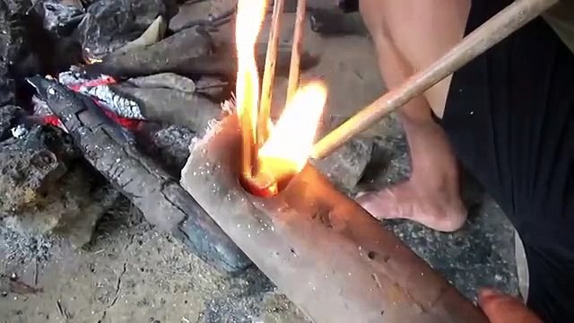 Primitive Life-Make A Millstone!-Primitive Technology used!