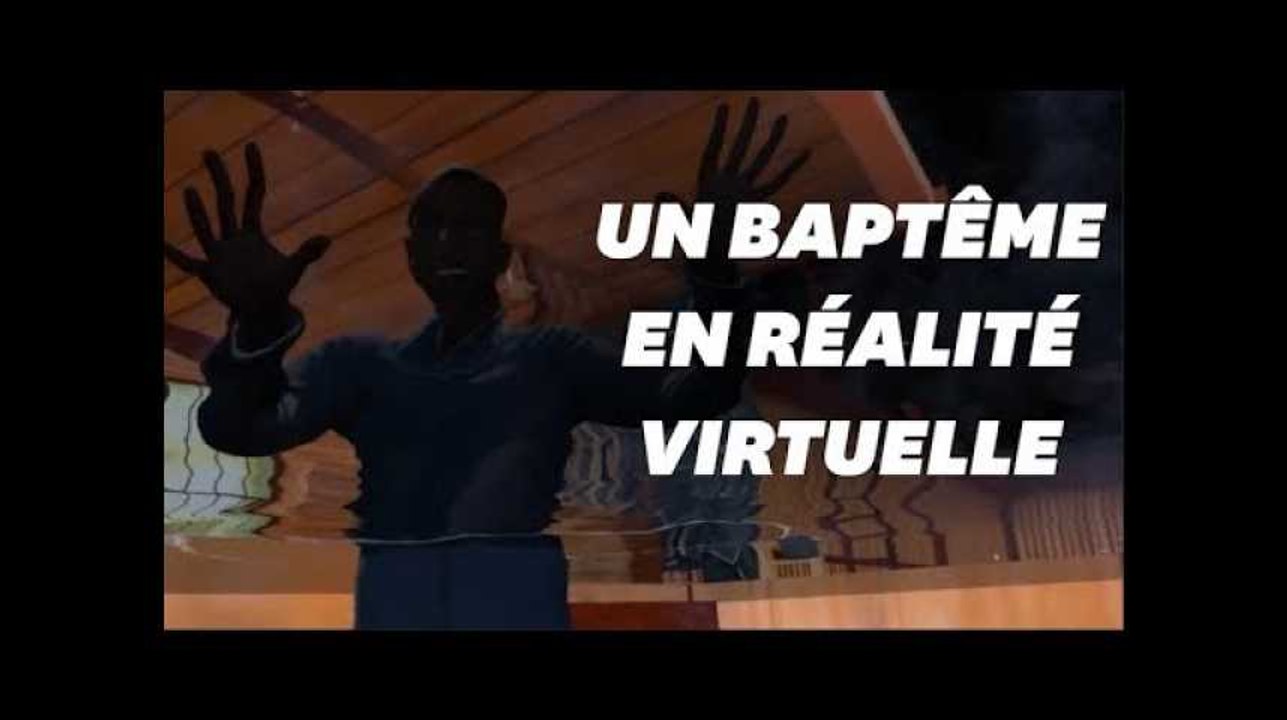 Un pasteur baptise un joueur en réalité virtuelle