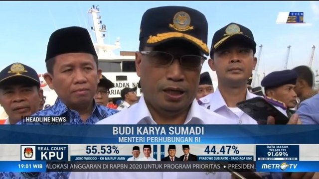 Menhub Gelar Apel Angkutan Laut Lebaran 2019 di Tanjung Priok