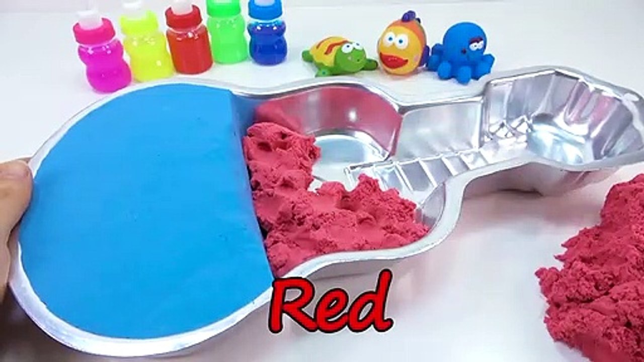 Shark Song | Learn Colors Kinetic Sand Guitar & Slime Nursery Rhymes Song For Kids