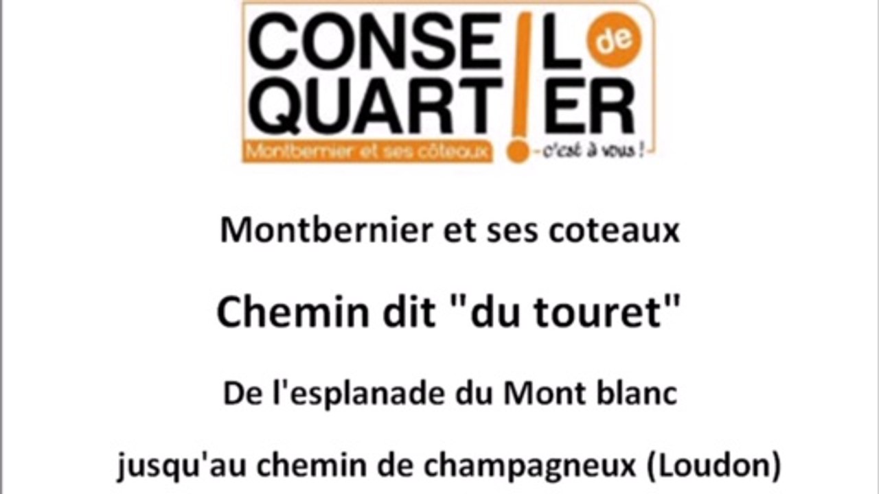 Chemin du touret, Montbernier