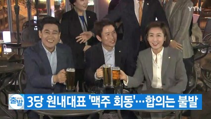 [YTN 실시간뉴스] 3당 원내대표 '맥주 회동'...합의는 불발 / YTN