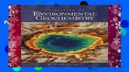 Principles of Environmental Geochemistry