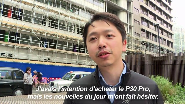 Des Londoniens réagissent à l'annonce de Google sur Huawei