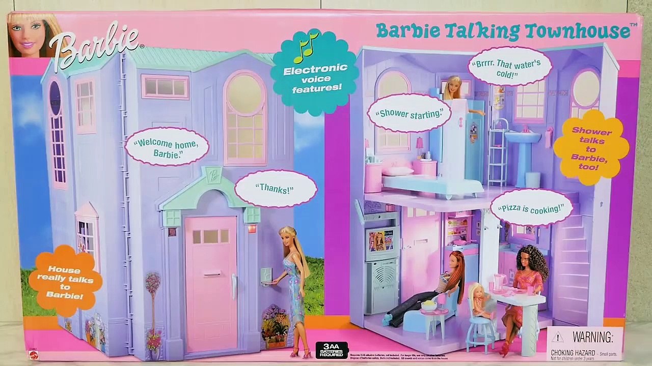 Barbie doll Talking Town House Unboxing الجديد باربي بيت الدمية Nova Casa de boneca Barbie | Karla D.