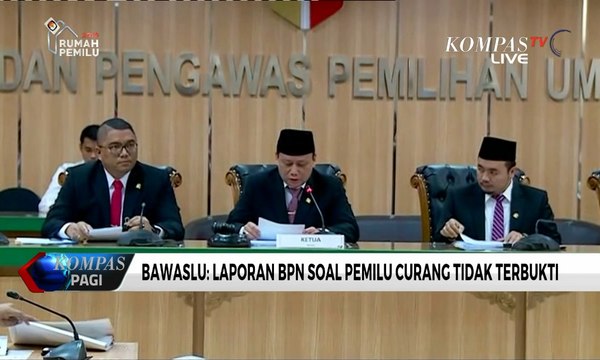 Bawaslu: Laporan BPN Soal Pemilu Curang Tidak Terbukti