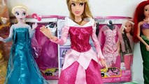 Disney Princess Bell Ariel Sleeping Beauty Aurora Elsa Dress Up Barbie Clothes باربي دمية اللباس | Karla D.