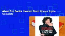 About For Books  Howard Stern Comes Again Complete
