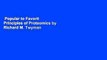 Popular to Favorit  Principles of Proteomics by Richard M. Twyman