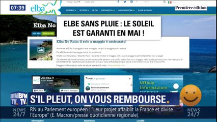 Il pleut pendant vos vacances? L'office du tourisme de l’Île d'Elbe vous rembourse!