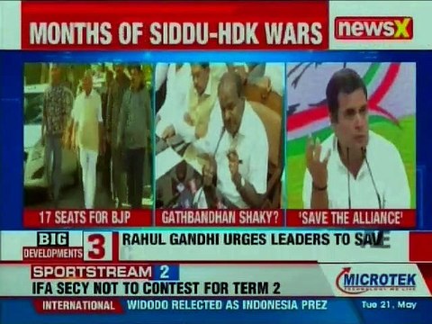 Battle for Karnataka; BJP likely to win 17 seats, Congress-JDS to get 9 seats, Elections 2019