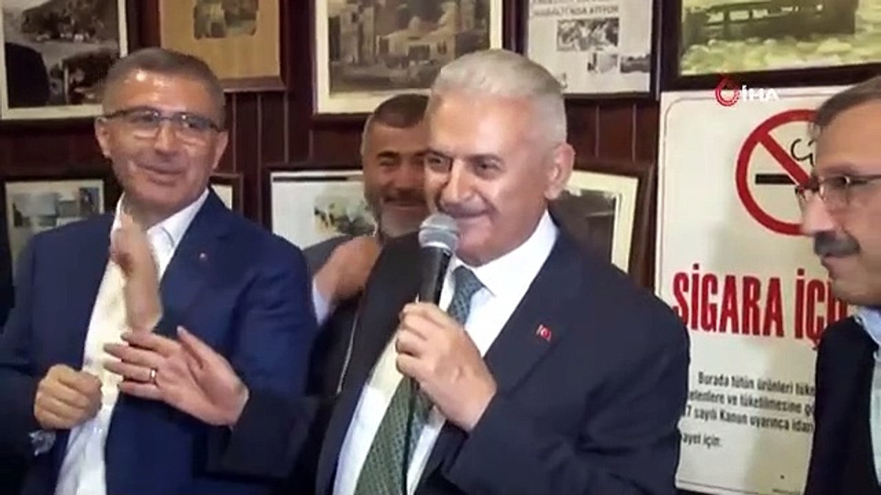 Binali Yıldırım “Oyumuz senindir Başkan” diyen vatandaşa "Gaz vermeye devam et" dedi