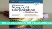Full version  How to Form a Nonprofit Corporation in California Complete
