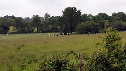 Passage de la passerelle de Claude et Dominique entre Dréfféac et Pontchateau