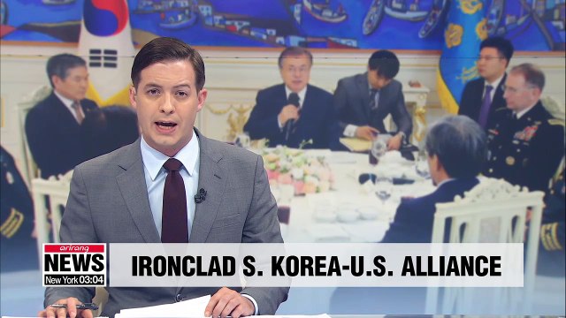 Joint response on N. Korea's recent launches demonstrates strong S. Korea-U.S. alliance: Pres. Moon