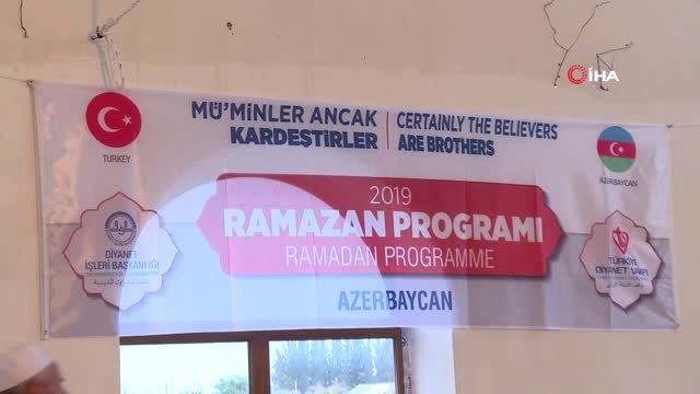 Azerbaycan'da Yaşayan Ahıska Türkleri İftarda Bir Araya Geldi