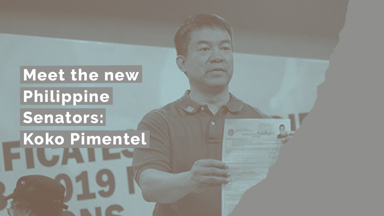 Meet the new Philippine Senators: Koko Pimentel