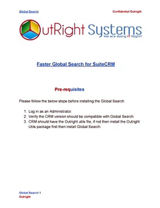 SuiteCRM Faster Global Search Integration-Best Plugin for Search Problem