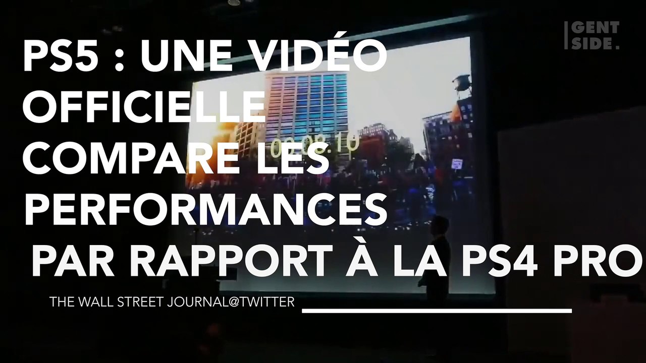 PS5 : une vidéo officielle compare les performances par rapport à la PS4 Pro
