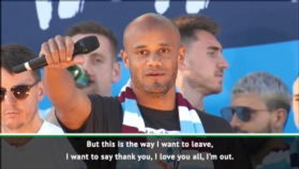 I'm out! - Kompany drops the mic on City career