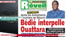 Le Titrologue du 21 Mai 2019 : Après les événements meurtriers de Béoumi, Bédié interpelle Ouattara