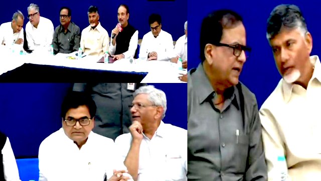lok sabha elections 2019 : ஒன்றுகூடிய 21 எதிர்கட்சி தலைவர்கள்! கனிமொழியும் பங்கேற்பு- வீடியோ