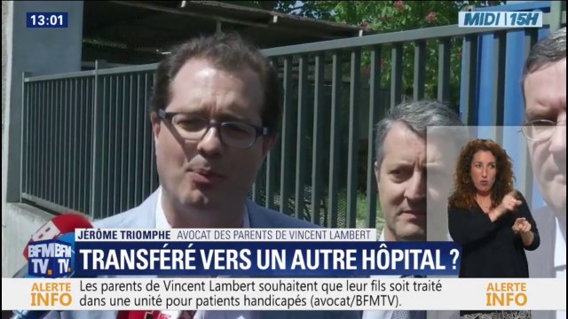 Le CHU de Reims n'a plus aucune légitimité à garder Vincent selon l'avocat des parents de Vincent Lambert